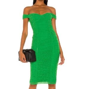 Tabitha Midi Dress | Majorelle | Revolve| Kelly Green | XXS